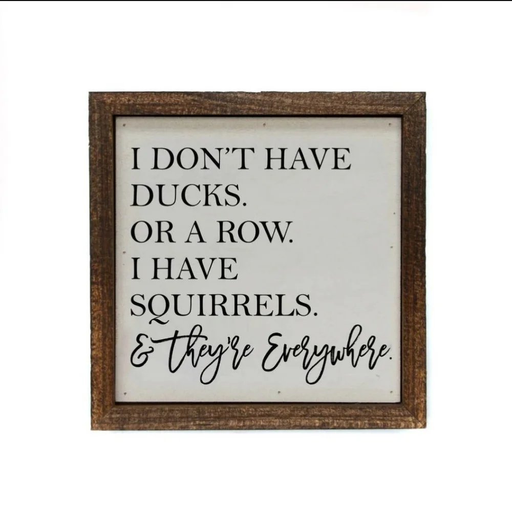Rustic Wood Frame Fun Quote Home Wall Decor